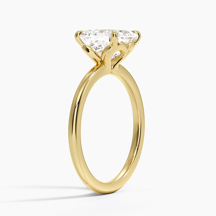 Hidden Heart Solitaire Ring
