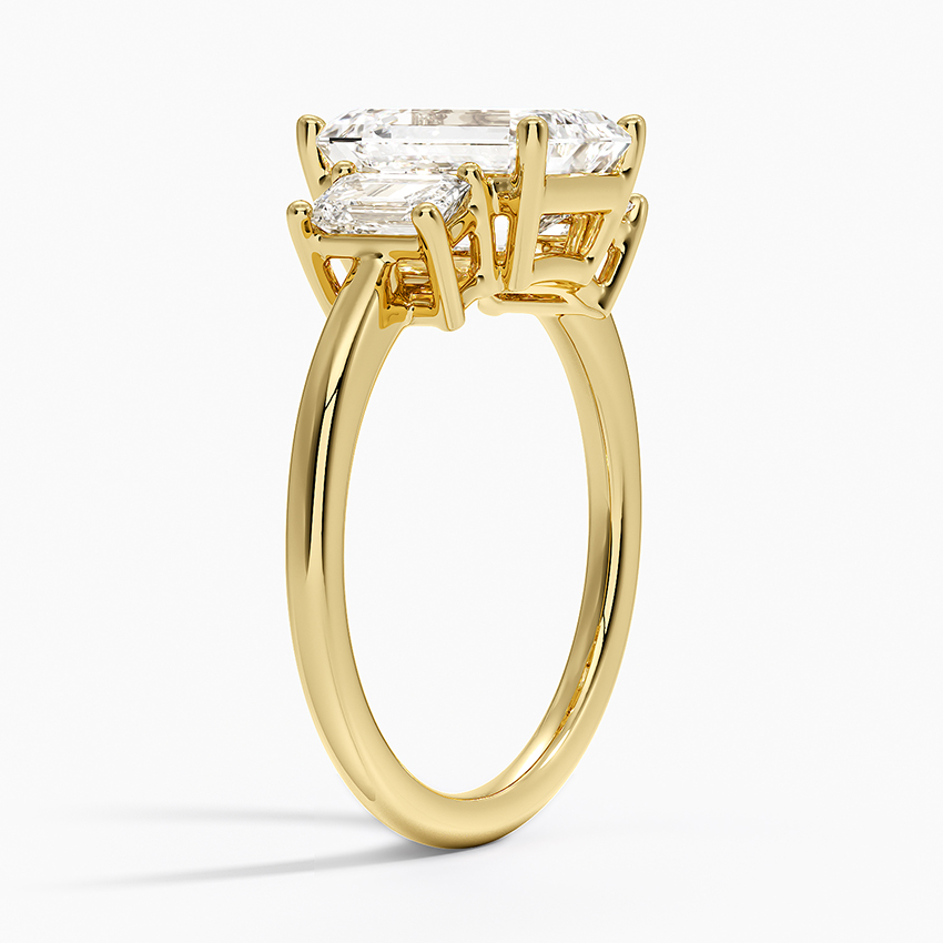 18K Yellow Gold Luxe Rhiannon Three Stone Diamond Ring (3/4 ct. tw.)