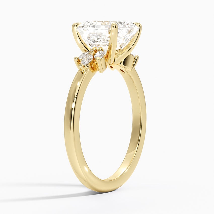 Marquise Cluster Diamond Engagement Ring