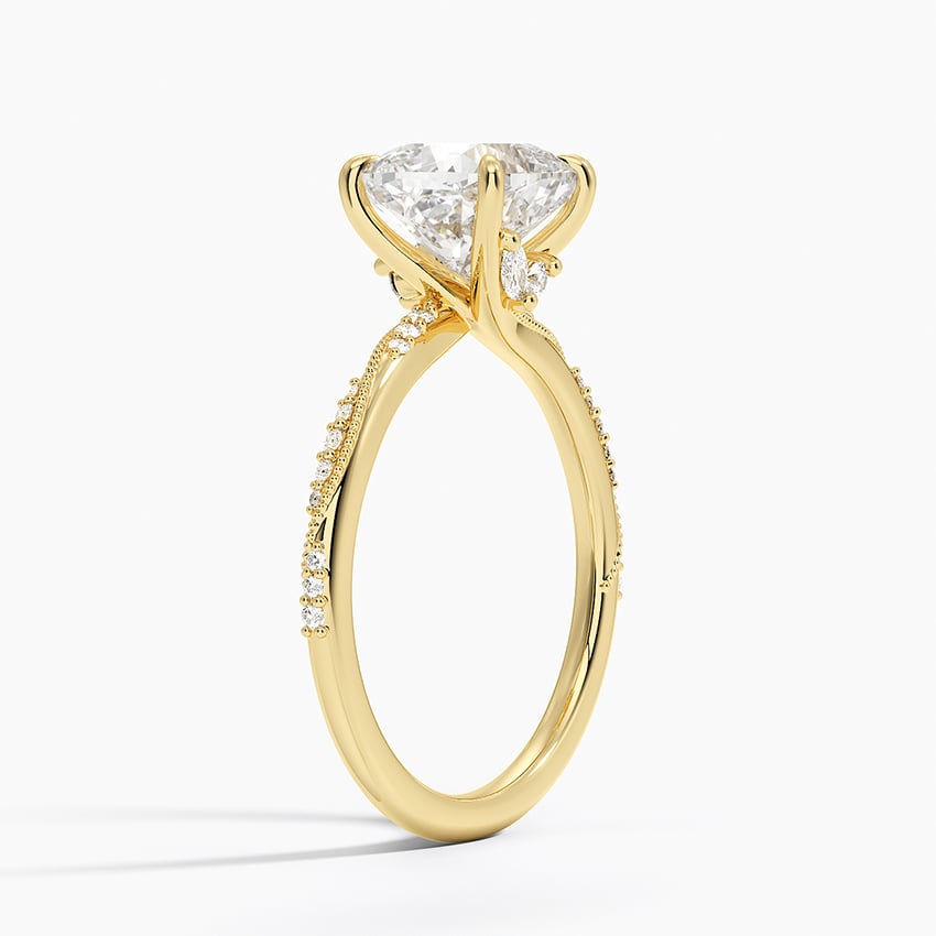 Milgrain Engagement Ring