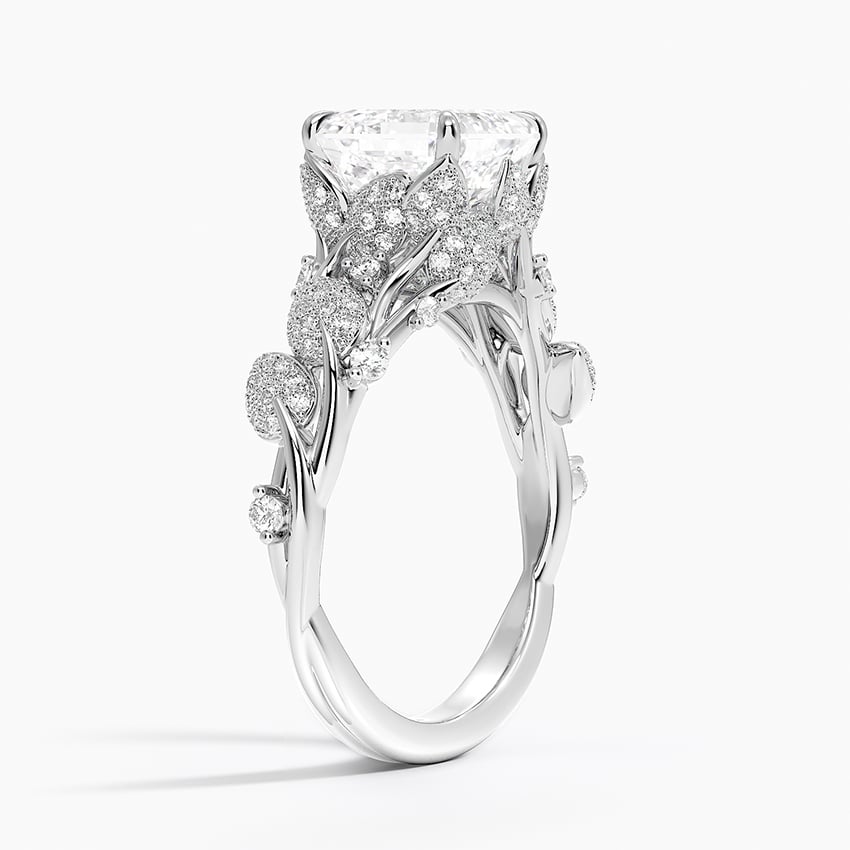 18K White Gold Luxe Canopy Diamond Ring