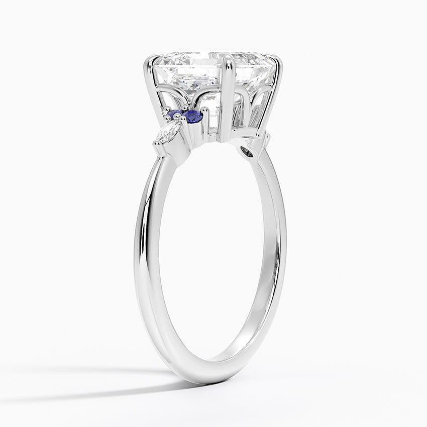 18K White Gold Nadia Sapphire and Diamond Ring