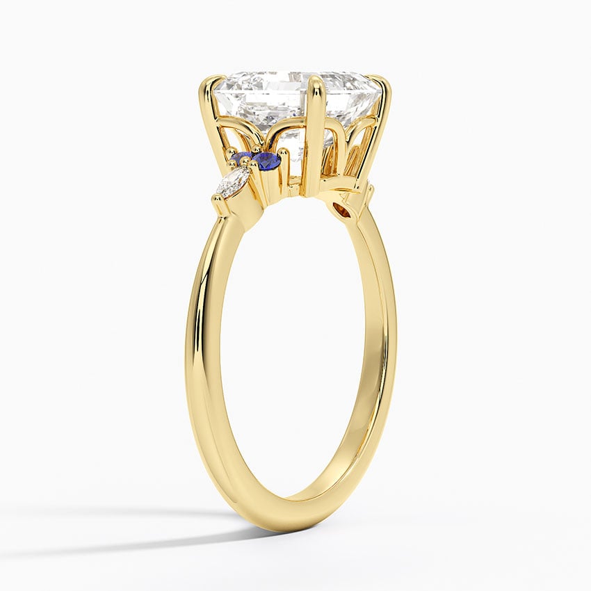 Sapphire and Diamond Engagement Ring