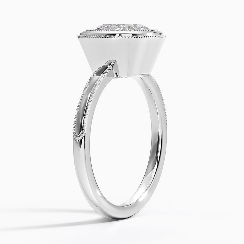 18K White Gold Blair Bezel Ring
