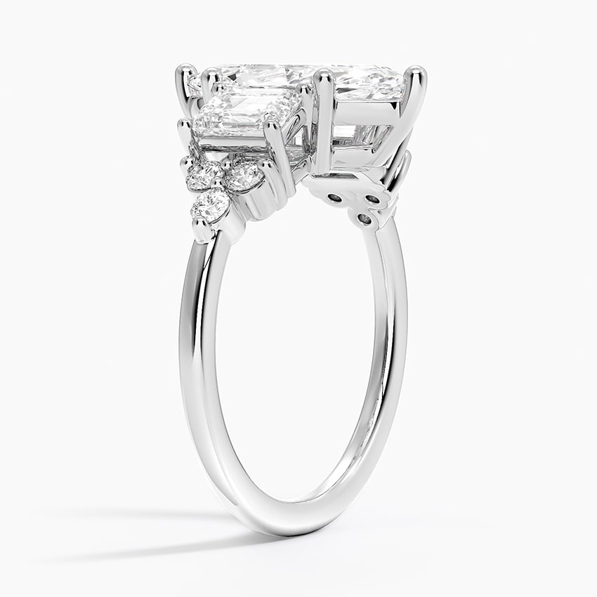 Platinum Sabine Cluster Diamond Ring