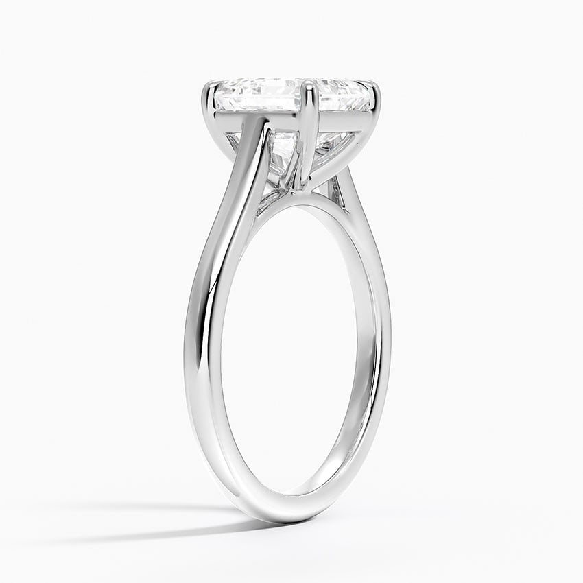 18K White Gold 2mm Provence Solitaire Ring