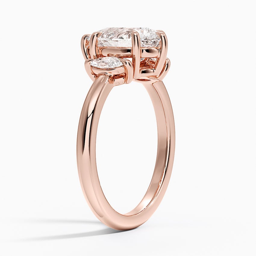 14K Rose Gold Sasha Three Stone Marquise Diamond Ring (1/3 ct. tw.)