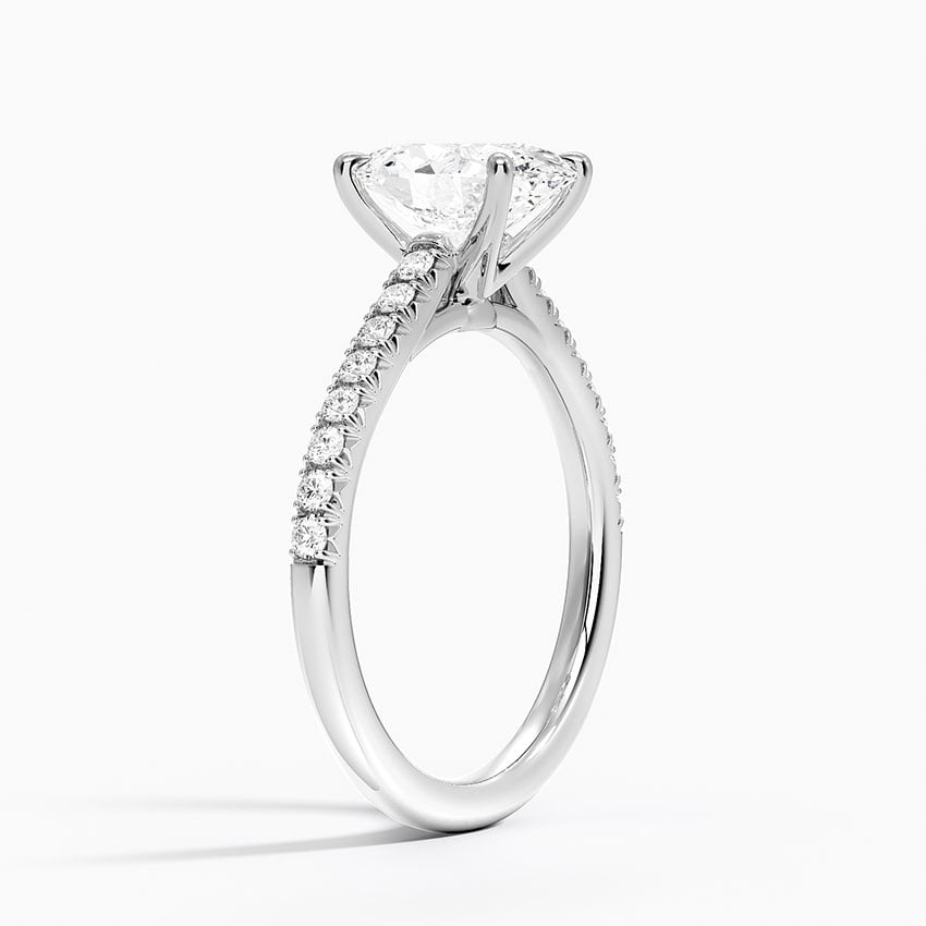 Cathedral Pavé Diamond Ring