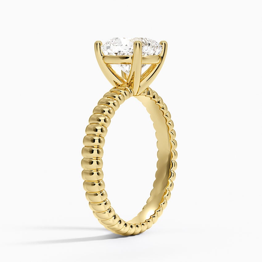 Petra Textured Solitaire Ring