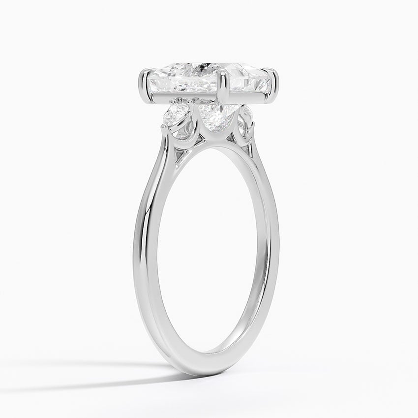 18K White Gold Aria Perfect Fit Three Stone Diamond Ring
