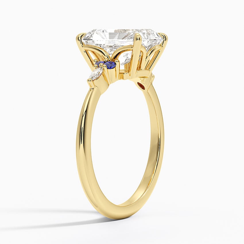 Sapphire and Diamond Engagement Ring