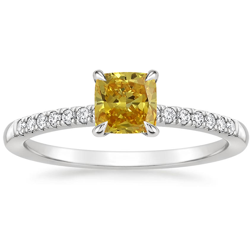 Platinum Viviana One-Quarter Coverage Diamond Ring, large top view