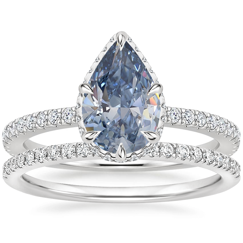 18K White Gold Gala Diamond Ring with Ballad Diamond Ring (1/6 ct. tw.)
