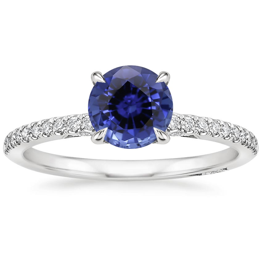 Sapphire Simply Tacori Classic Diamond Ring (1/5 ct. tw.) in 18K White Gold