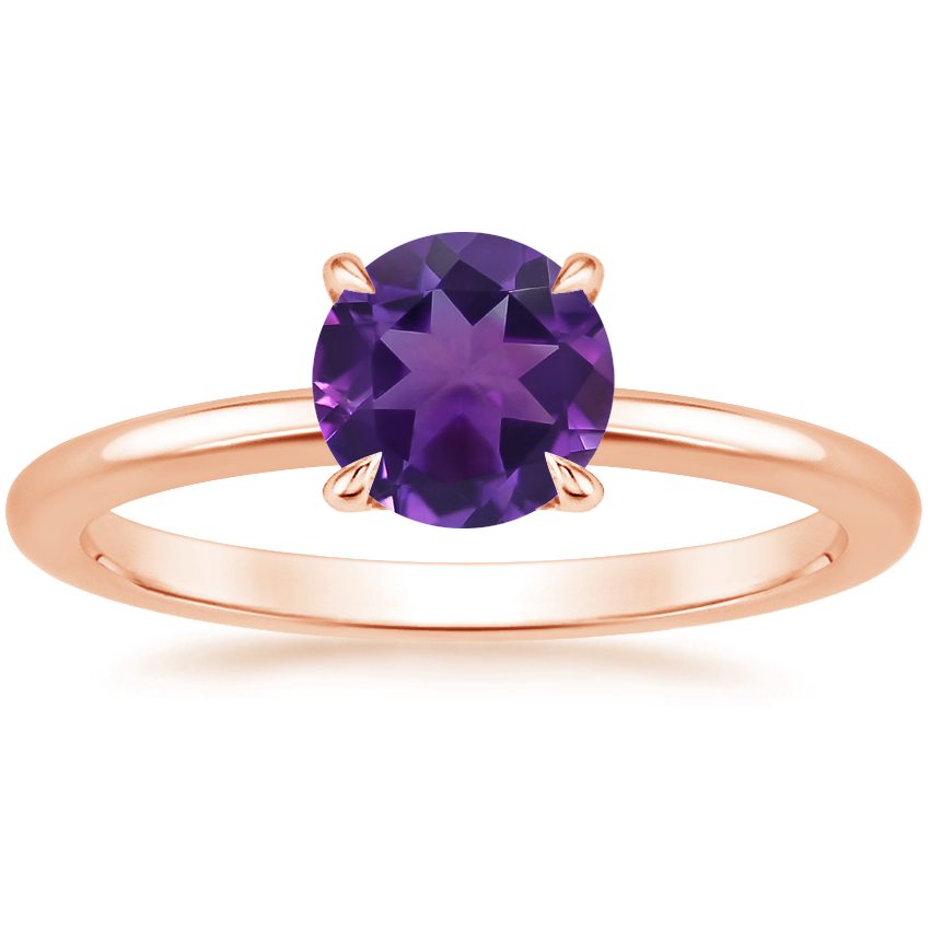 14K Rose Gold Petite Elodie 1.5mm Ring, large top view