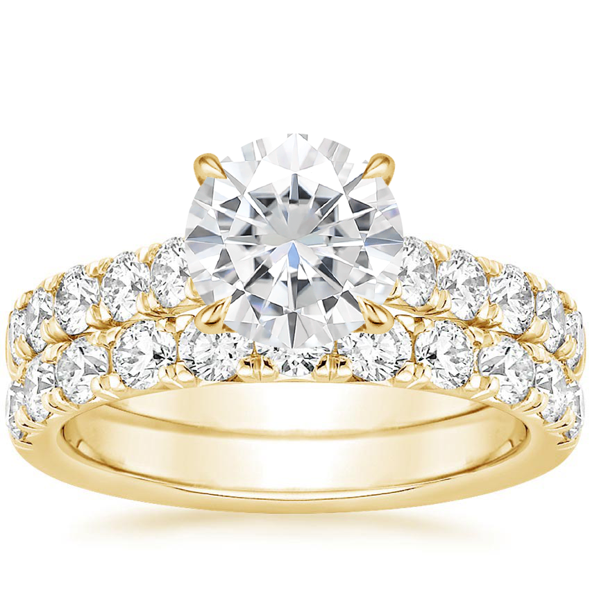 18KY Moissanite Anthology Bridal Set (1 1/5 ct. tw.), top view