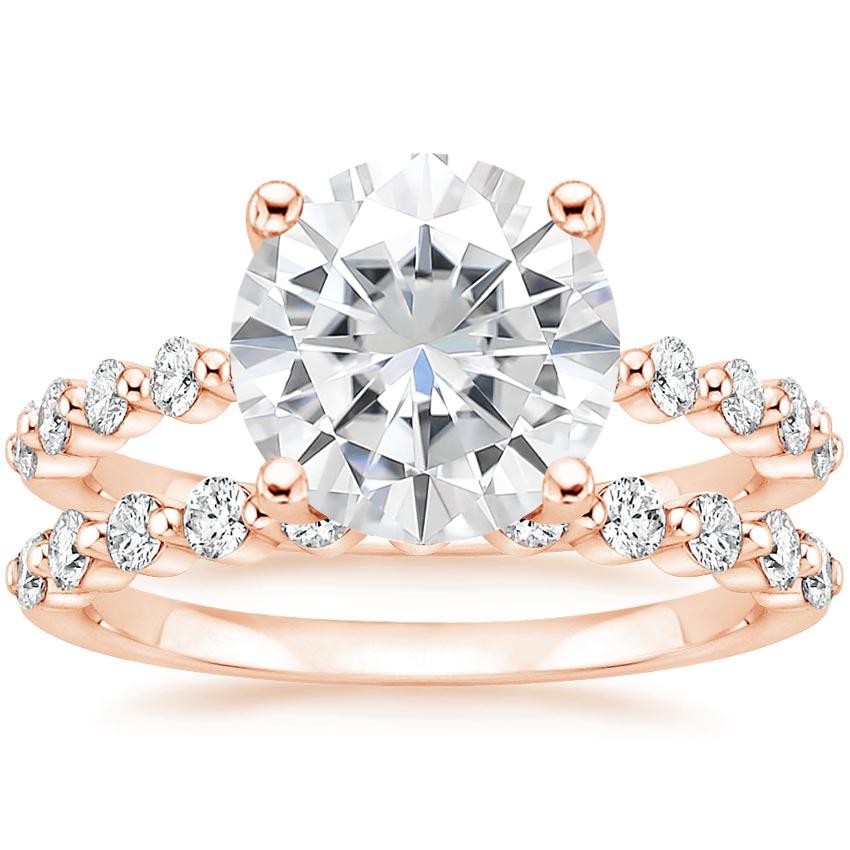 14KR Moissanite Marseille Diamond Bridal Set (1/2 ct. tw.), top view