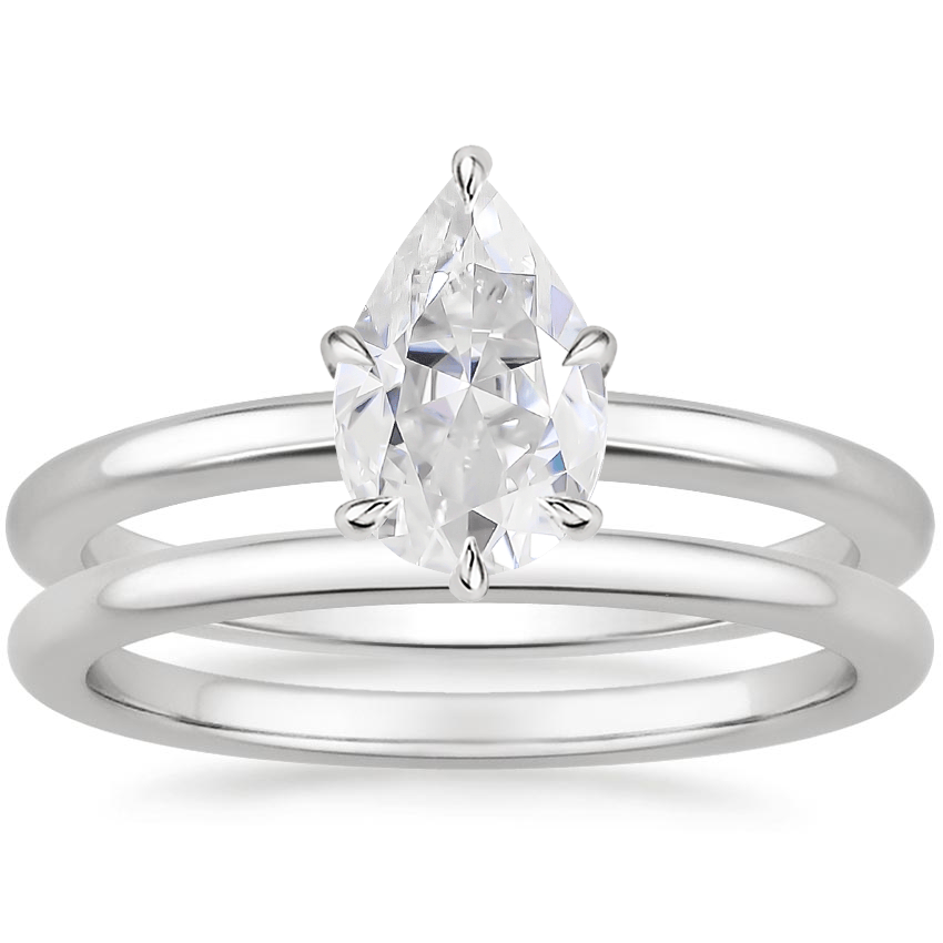 PT Moissanite Esme Bridal Set, top view