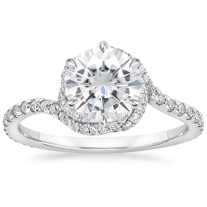 Moissanite Rosita Diamond Ring in Platinum