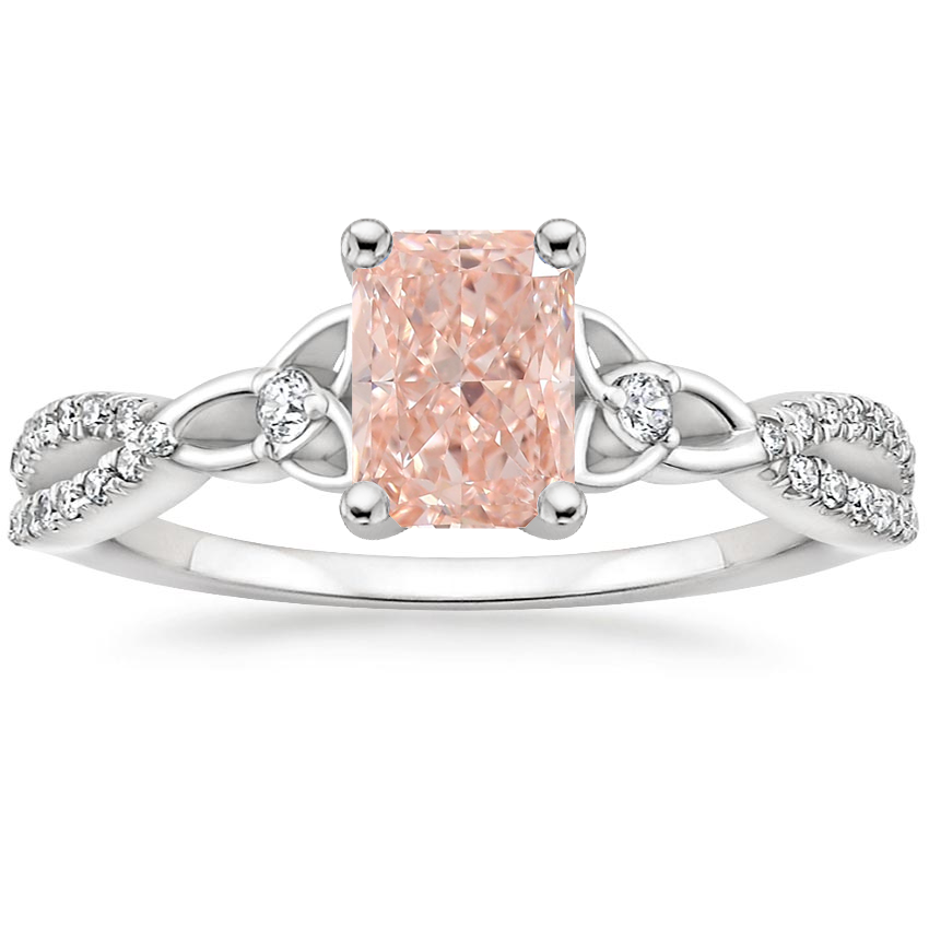 Platinum Luxe Celtic Love Knot Diamond Ring, large top view