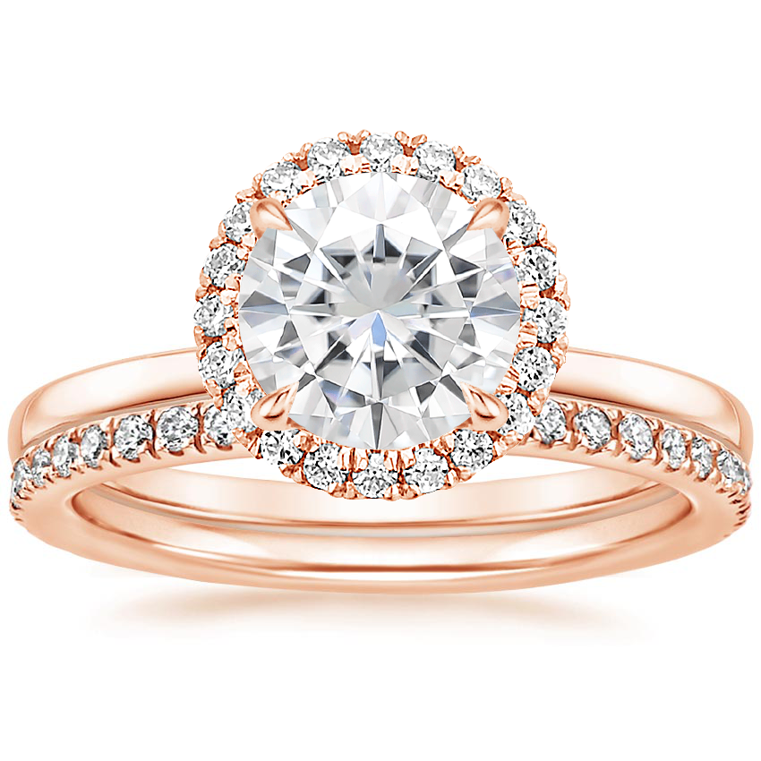 14KR Moissanite Vienna Diamond Bridal Set (1/2 ct. tw.), top view