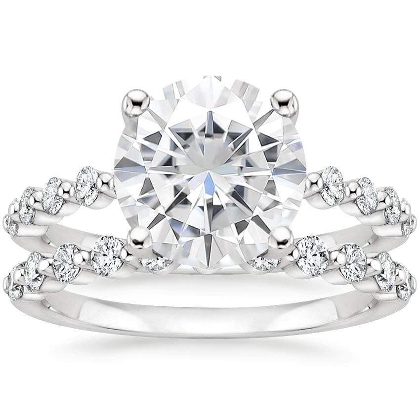 PT Moissanite Marseille Diamond Bridal Set (1/2 ct. tw.), top view