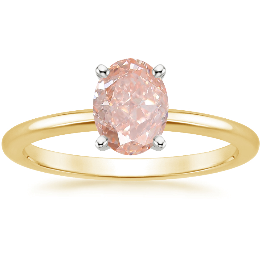18K Yellow Gold Four-Prong Comfort Fit 1.5mm Ring, large top view