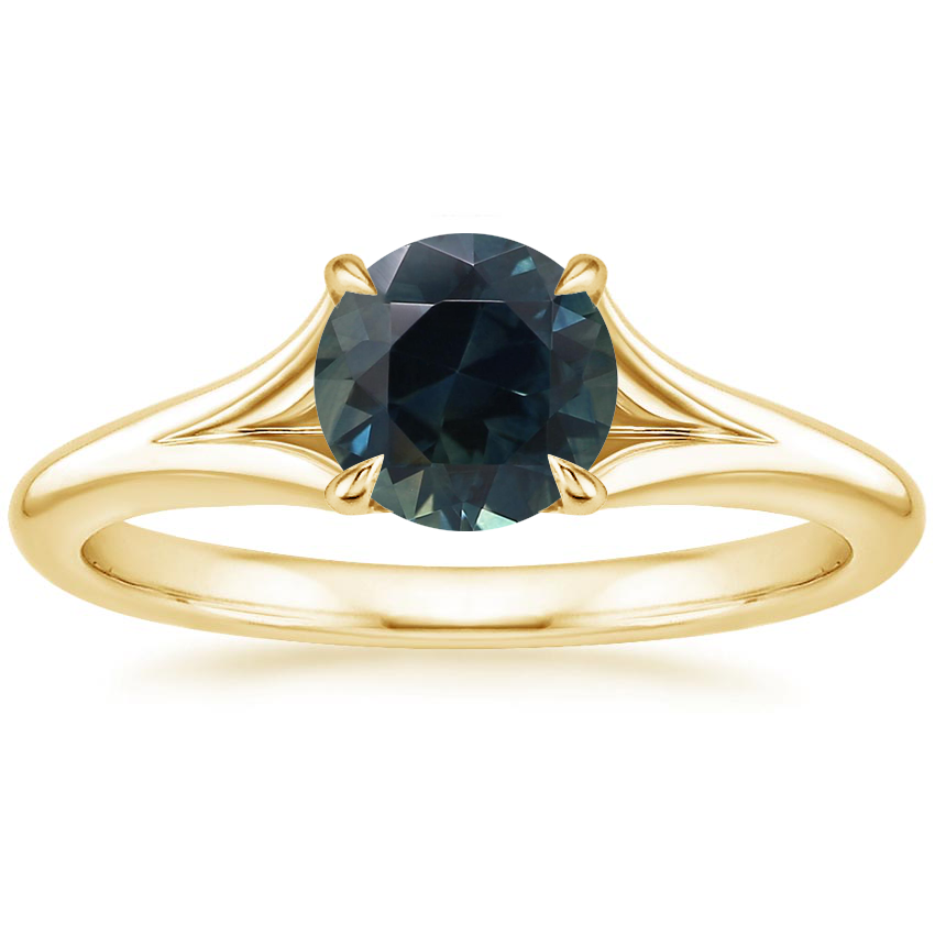 Sapphire Reverie Solitaire Ring in 14K Yellow Gold
