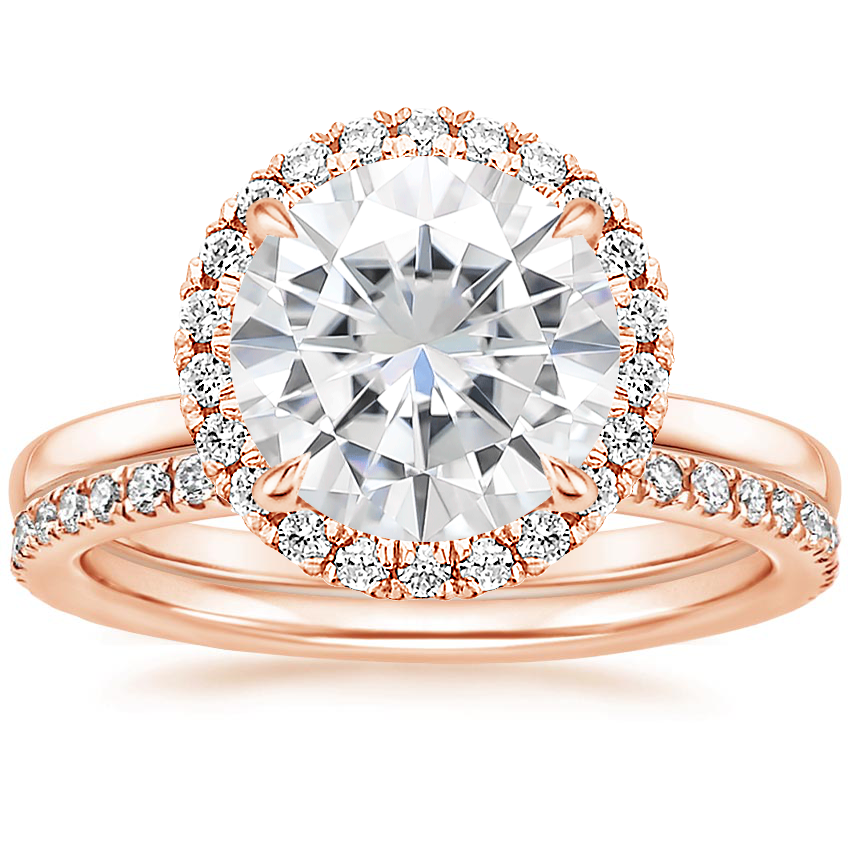 14KR Moissanite Vienna Diamond Bridal Set (1/2 ct. tw.), top view