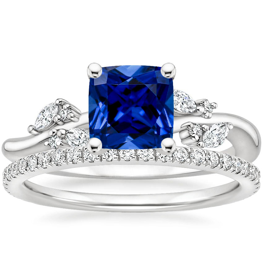 18K White Gold Arden Diamond Ring with Luxe Ballad Diamond Ring (1/4 ct. tw.)