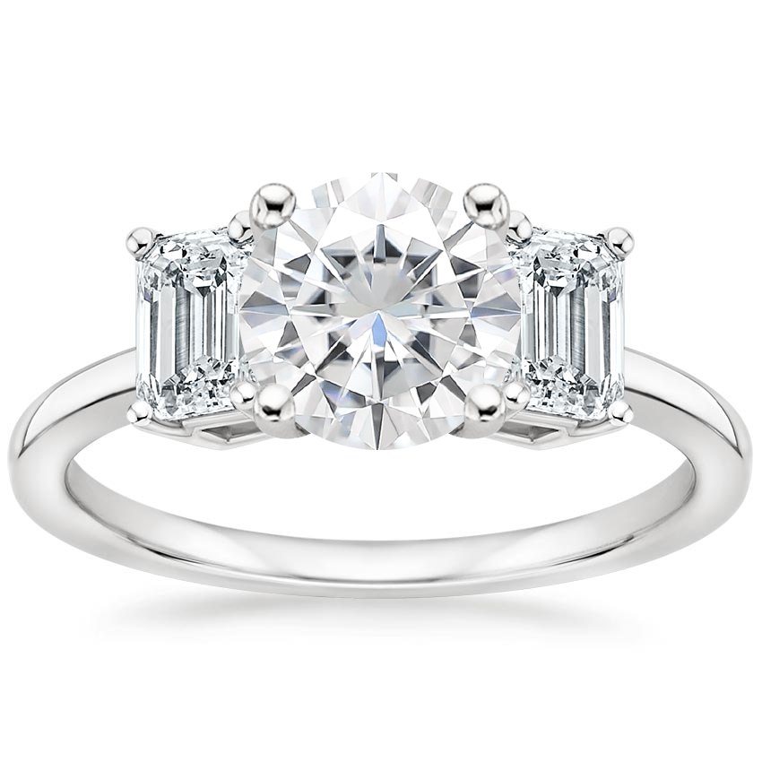 Moissanite Luxe Rhiannon Diamond Ring (3/4 ct. tw.) in Platinum