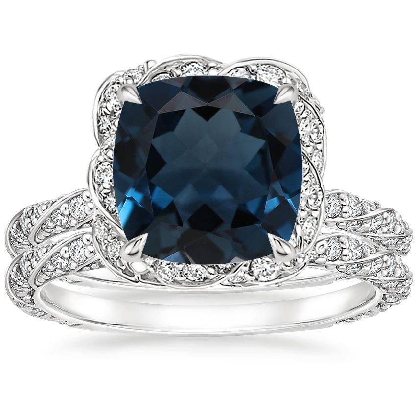 18K White Gold Nova Diamond Bridal Set (3/4 ct. tw.)