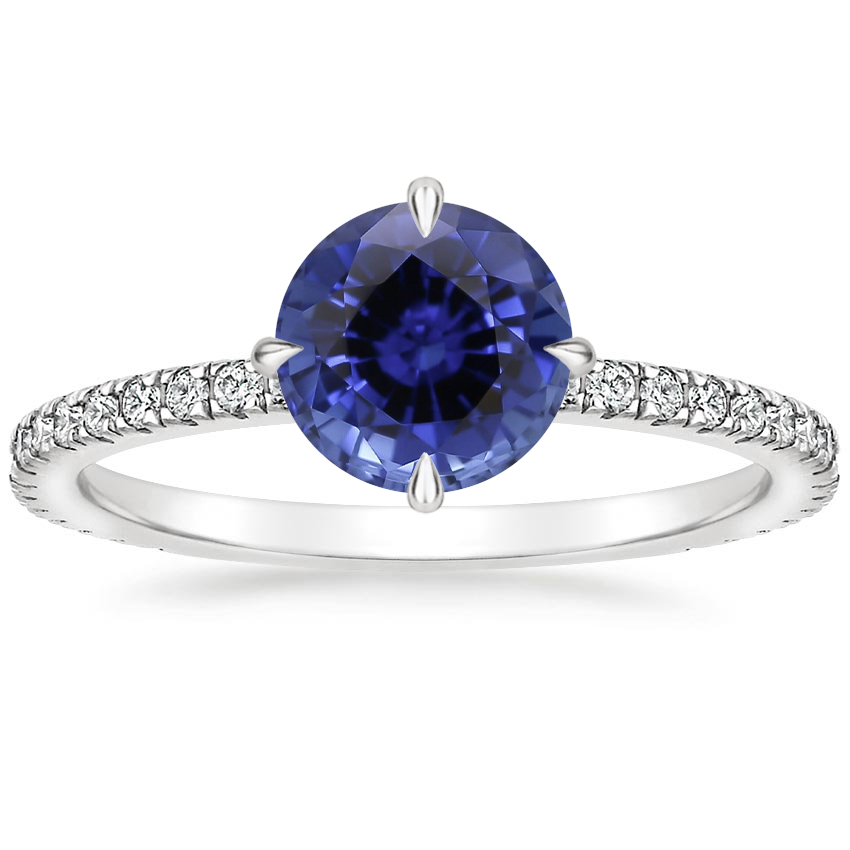 Sapphire Polaris Diamond Ring in Platinum