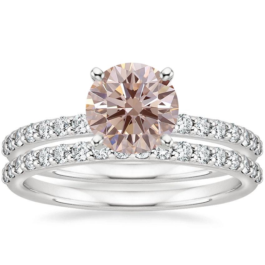 Platinum Petite Shared Prong Bridal Set (1/2 ct. tw.)