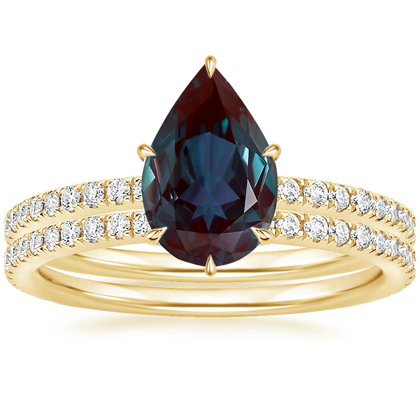 18K Yellow Gold Luxe Ballad Perfect Fit Diamond Bridal Set