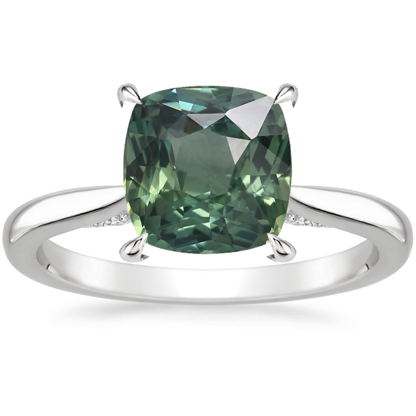 Platinum Dawn 1.5mm Diamond Ring, large top view