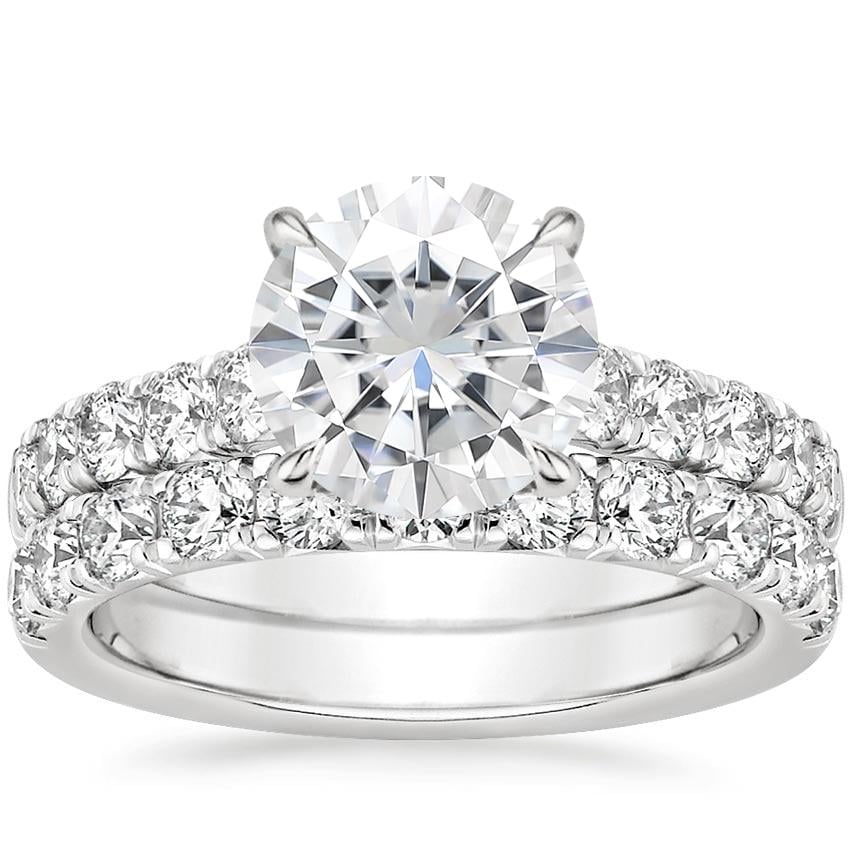 18KW Moissanite Anthology Bridal Set (1 1/5 ct. tw.), top view