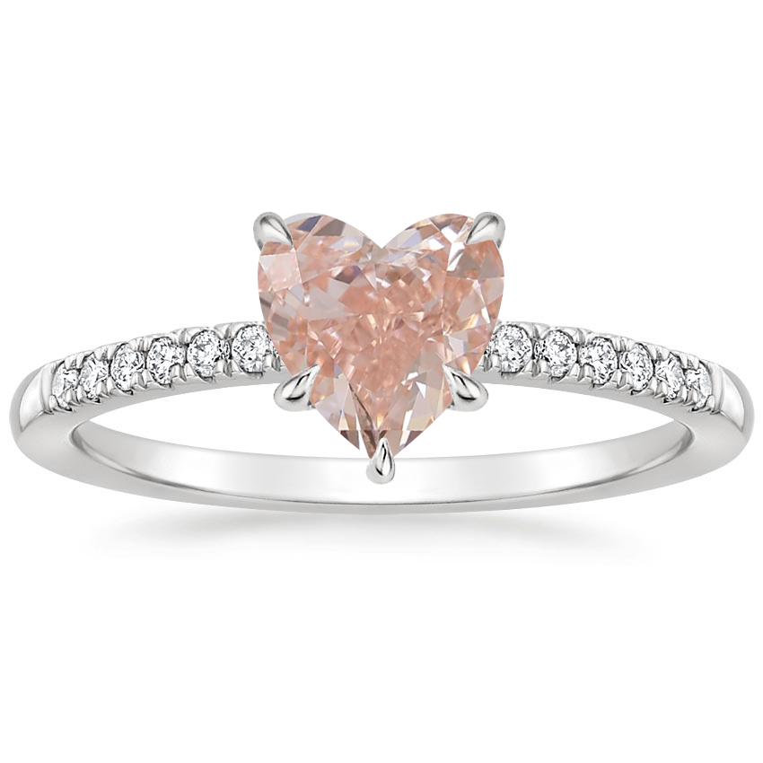 Platinum Viviana One-Quarter Coverage Diamond Ring, large top view