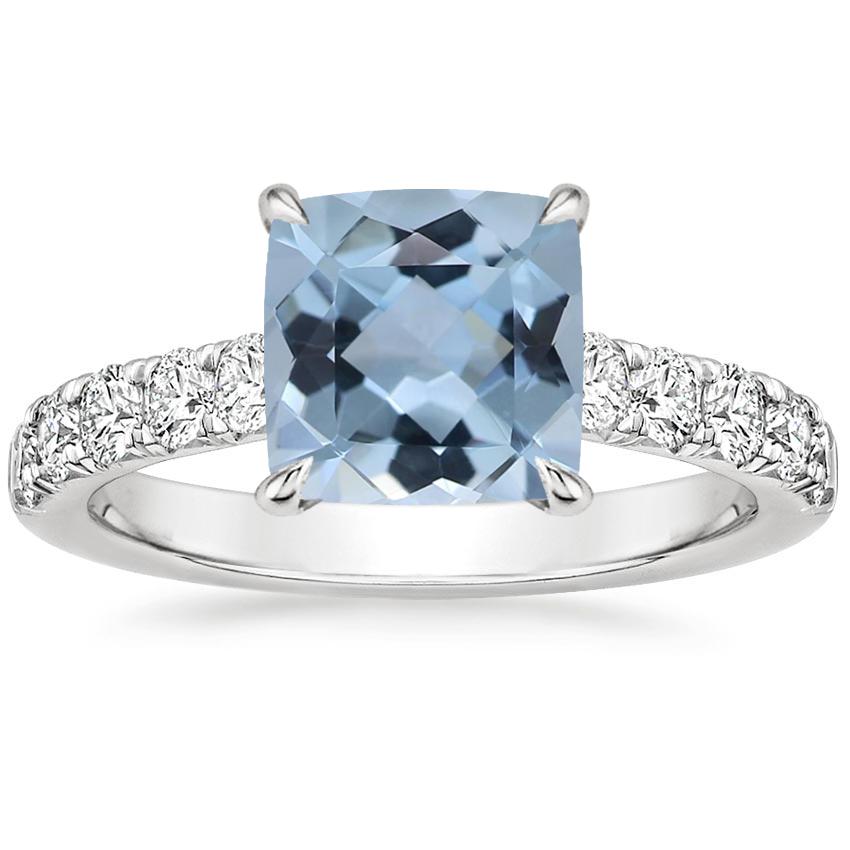 18K White Gold Anthology Half Coverage Diamond Ring (1/2 ct. tw.), large top view