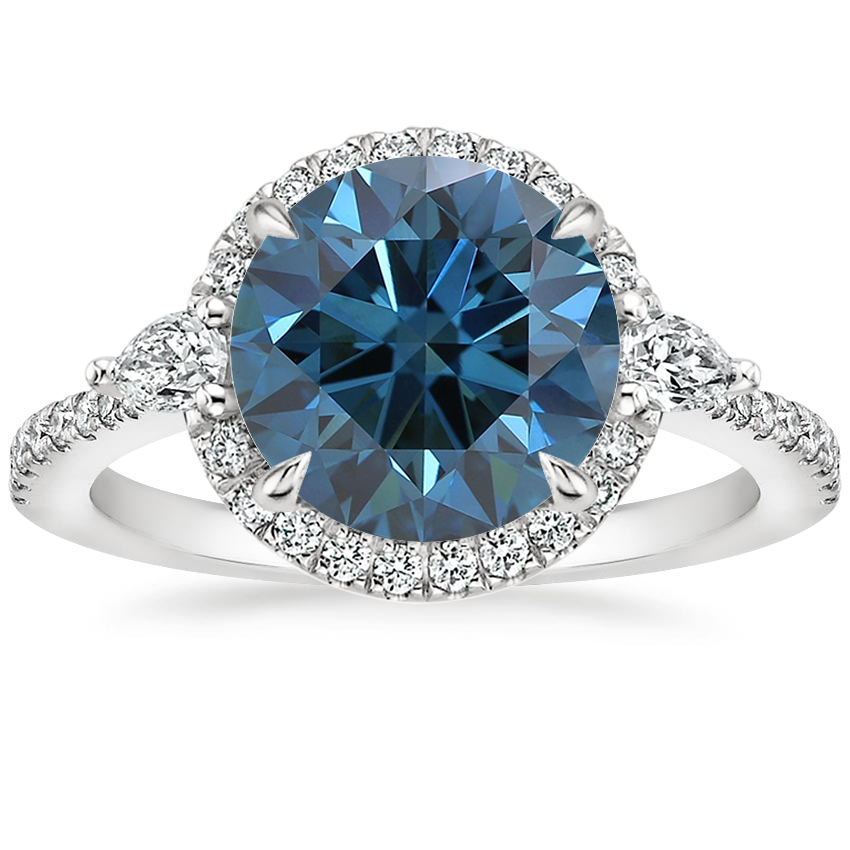 Platinum Luxe Aria Halo Diamond Ring (1/4 ct. tw.), large top view