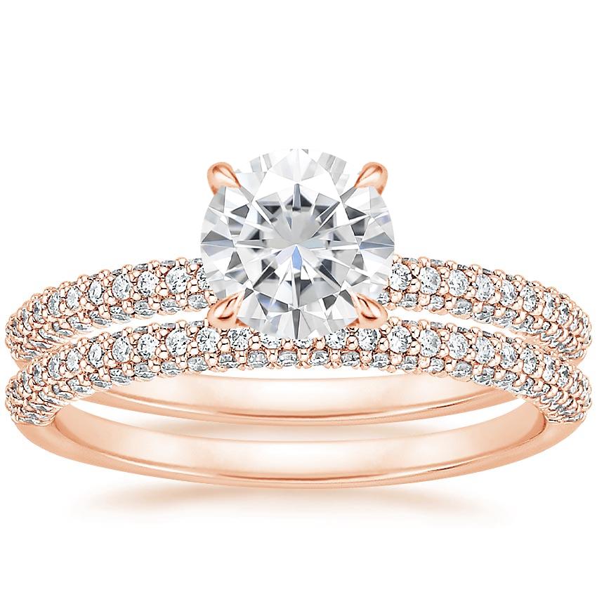 14KR Moissanite Valencia Diamond Bridal Set (5/8 ct. tw.), top view