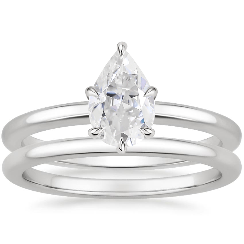 PT Moissanite Esme Bridal Set, top view