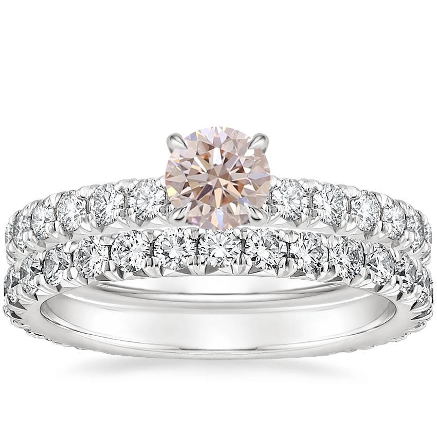 Platinum Olympia Diamond Ring with Luxe Sienna Diamond Ring (5/8 ct. tw.)