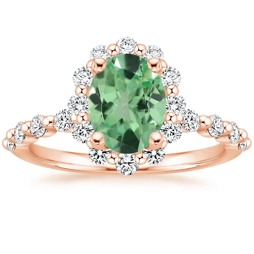 14K Rose Gold Marseille Halo Diamond Ring (1/2 ct. tw.), large top view