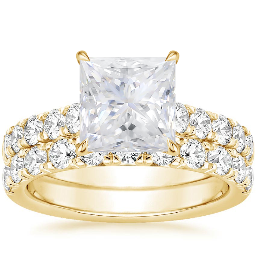 18KY Moissanite Anthology Bridal Set (1 1/5 ct. tw.), top view