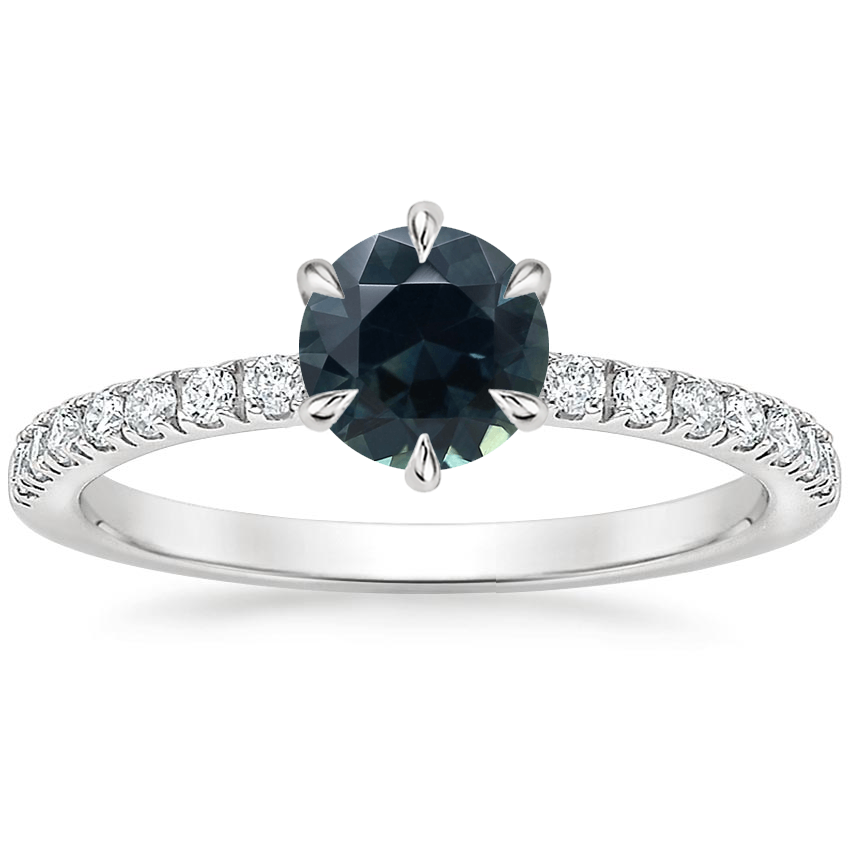 Sapphire Bliss Six-Prong Diamond Ring (1/6 ct. tw.) in 14K White Gold