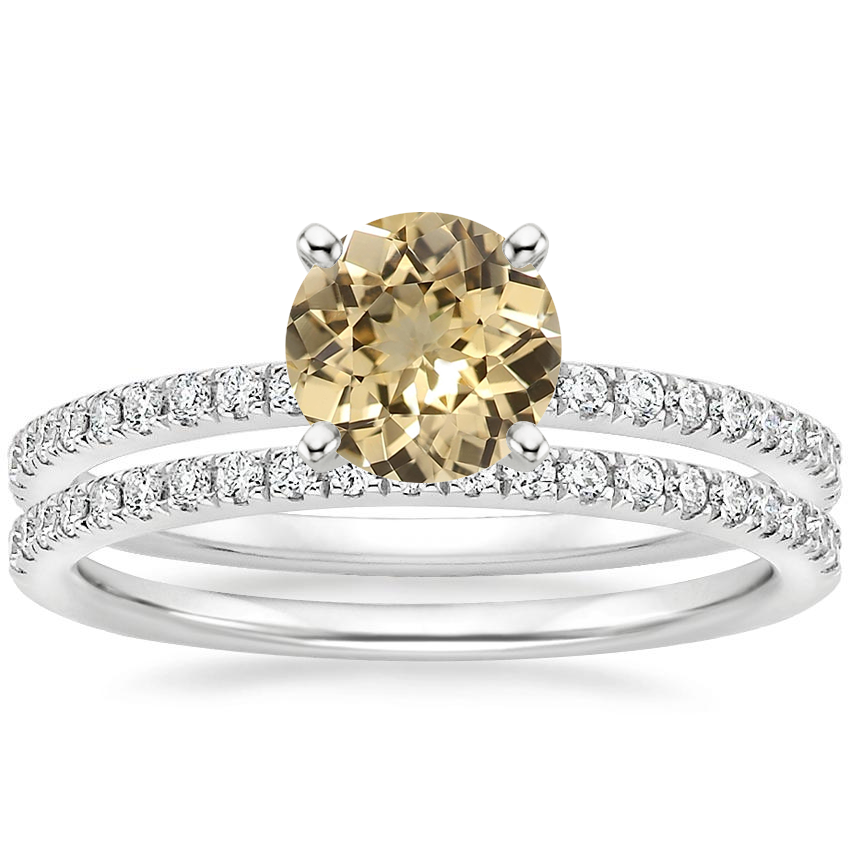 18K White Gold Luxe Ballad Diamond Ring 1 4 ct. tw. with Ballad
