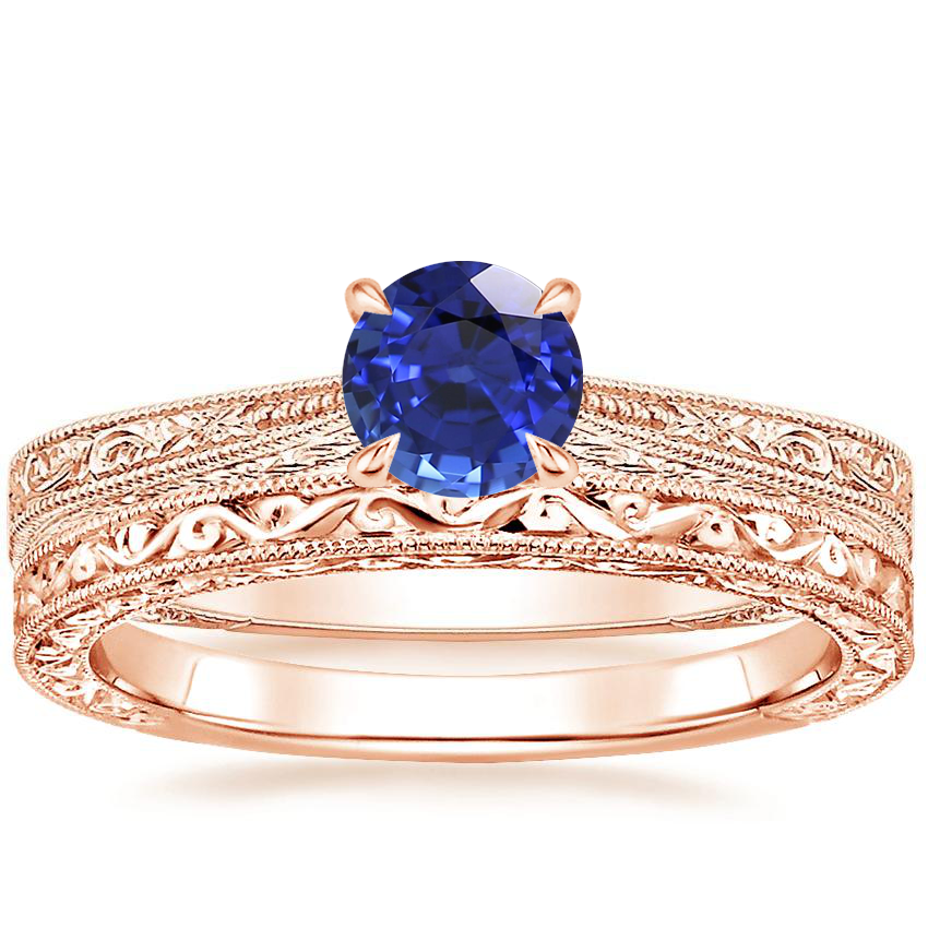 14K Rose Gold Elsie Ring with Hudson Ring