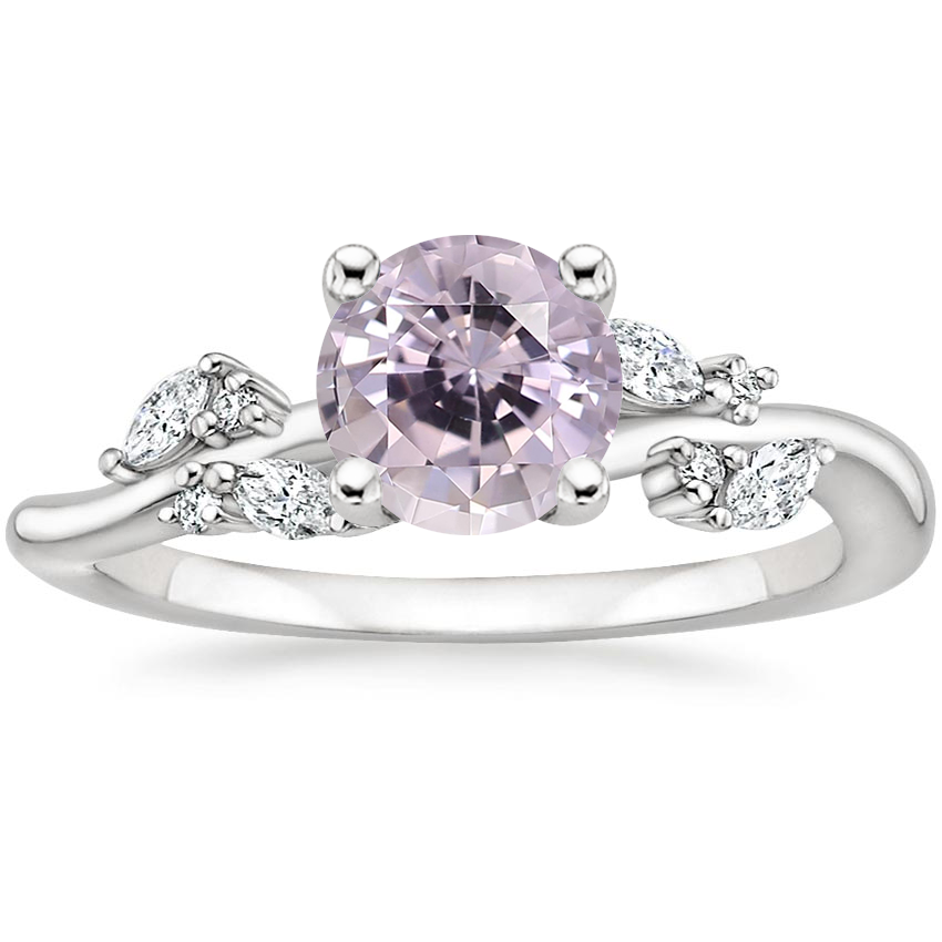 18K White Gold Arden Diamond Ring, large top view