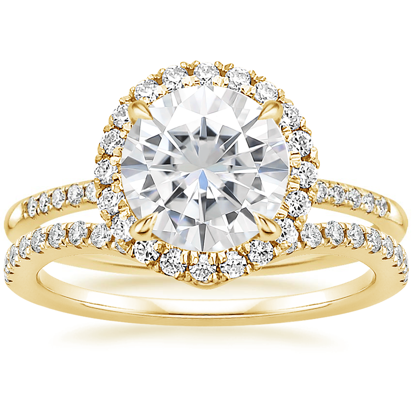 18K Yellow Gold Cambria Diamond Ring (1/4 ct. tw.) with Flair Diamond Ring